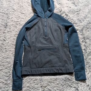 lululemon athletica Blue Hooded Sweater
